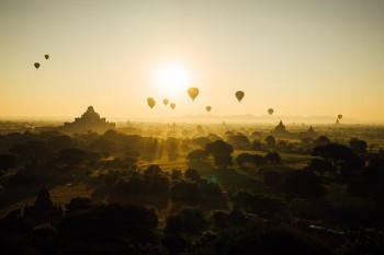 Sube a un globo aerostático en Bagan, Myanmar