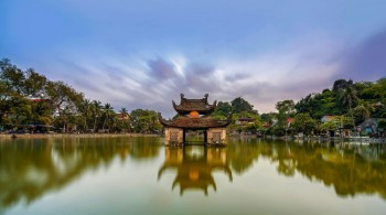 temple and lake in Vietnam visa for vietnam from australia