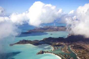 Vista aérea de Antigua y Barbuda