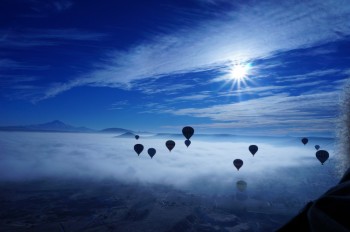 hot air balloons in Turkey