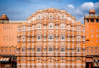 El palacio Hawa Mahal, Jaipur, India