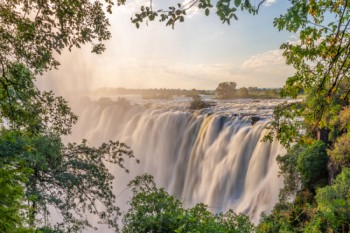 views from Zambia of the Victoria falls kaza visa