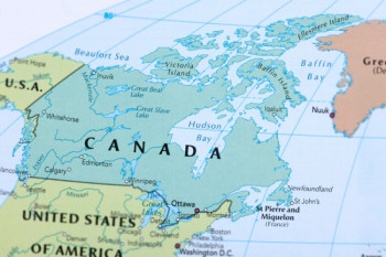 La mappa del Canada