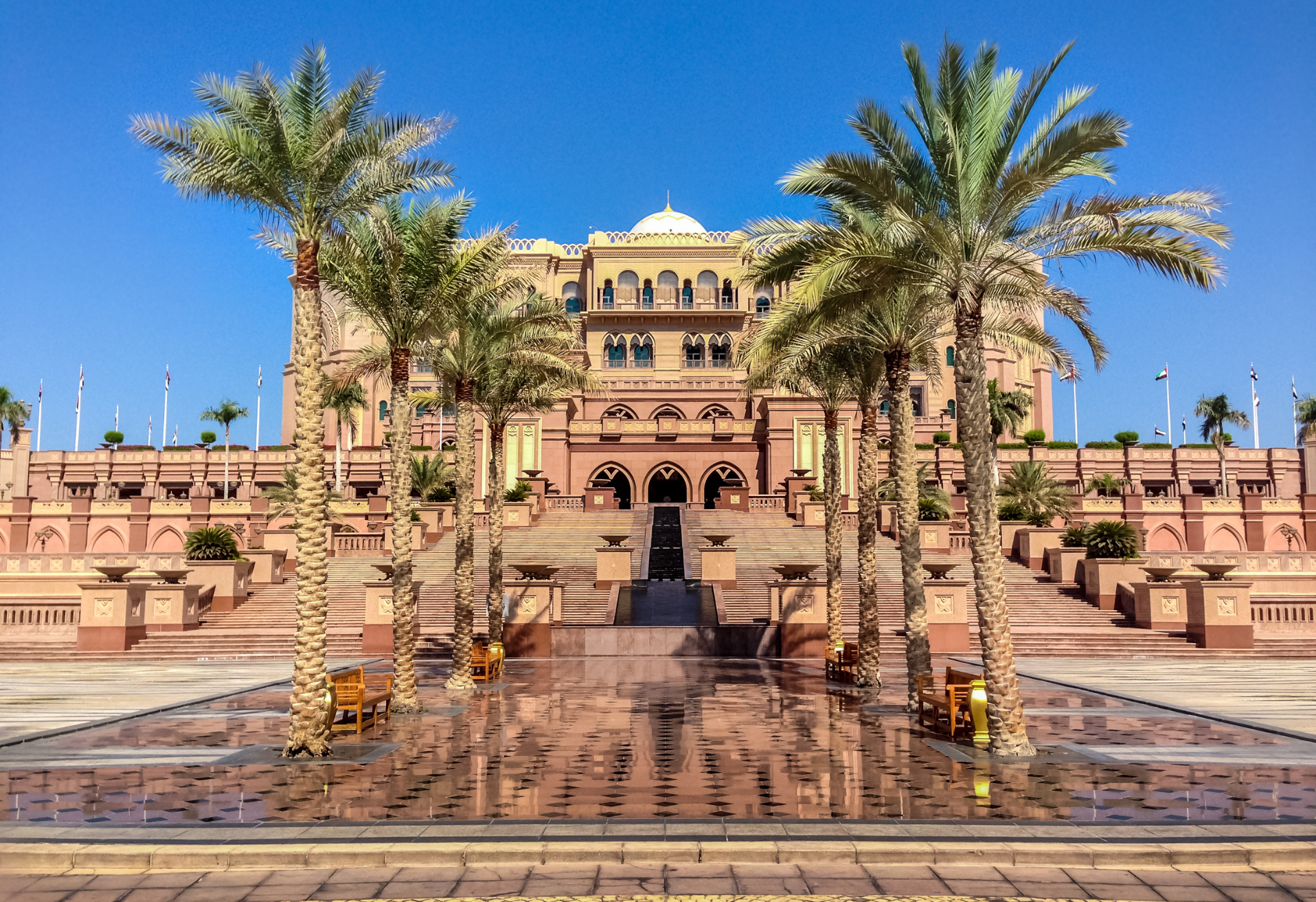 Emirates Palace in Abu Dhabi in United Arab Emirates