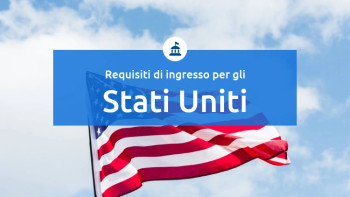Bandiera degli Stati Uniti su una mappa degli USA