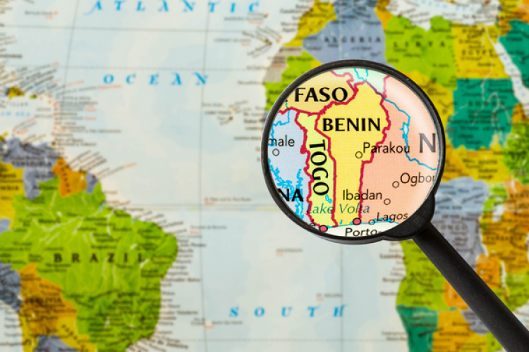 carte du Bénin